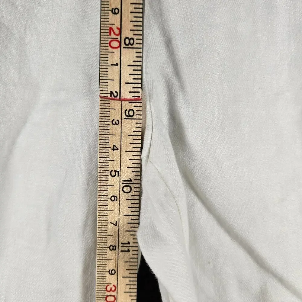 Babaton Aritzia Pants Size 4 Linen Blend Soft White Ankle Length Luxe Feel